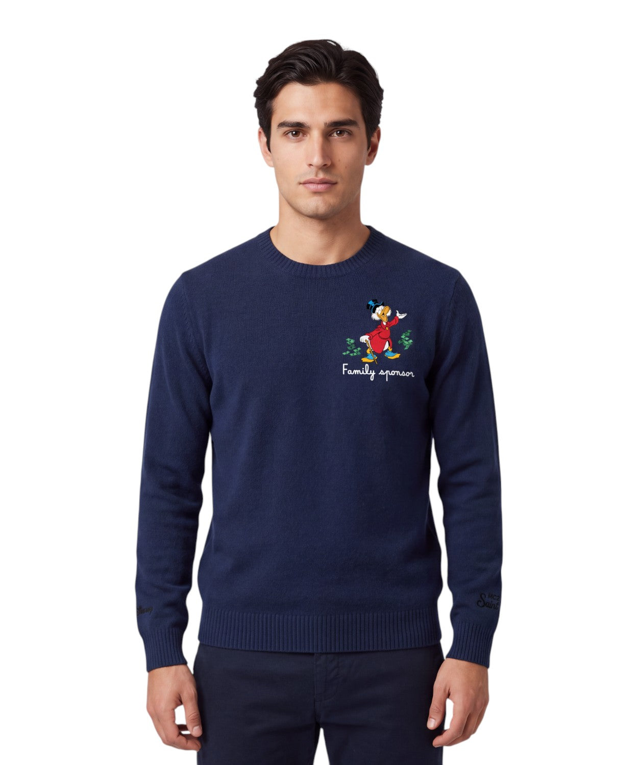 Heron Light sweater med Zio Paperone broderi
