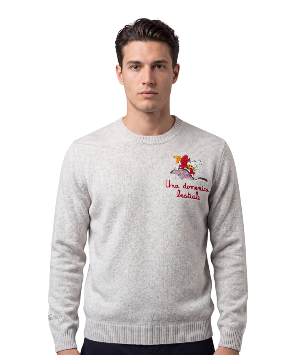 Heron Light sweater with Uncle Scrooge embroidery