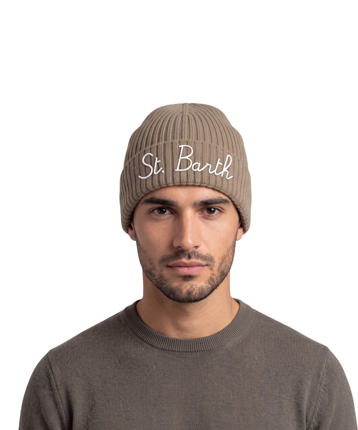 Berretto Wengen Misto Cashmere con Ricamo