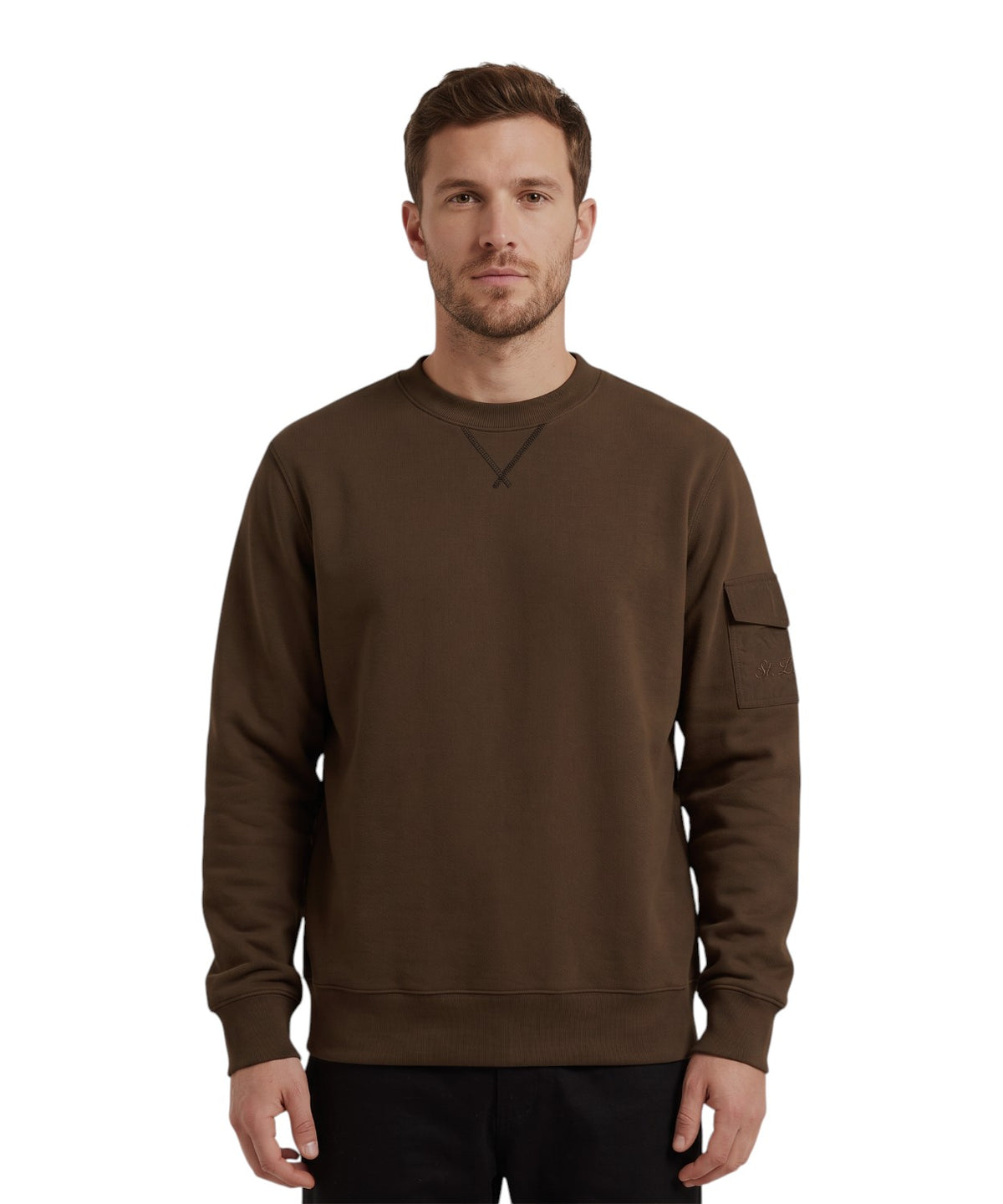 Herren-Sweatshirt MC2 Saint Barth Aron mit Tasche am Ärmel