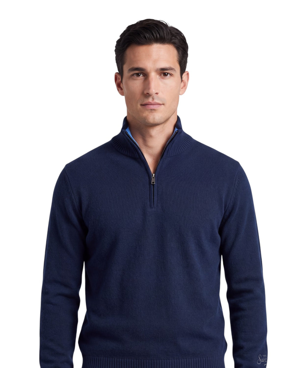 Maglione Cashmere Uomo con Zip per Stile Inverno
