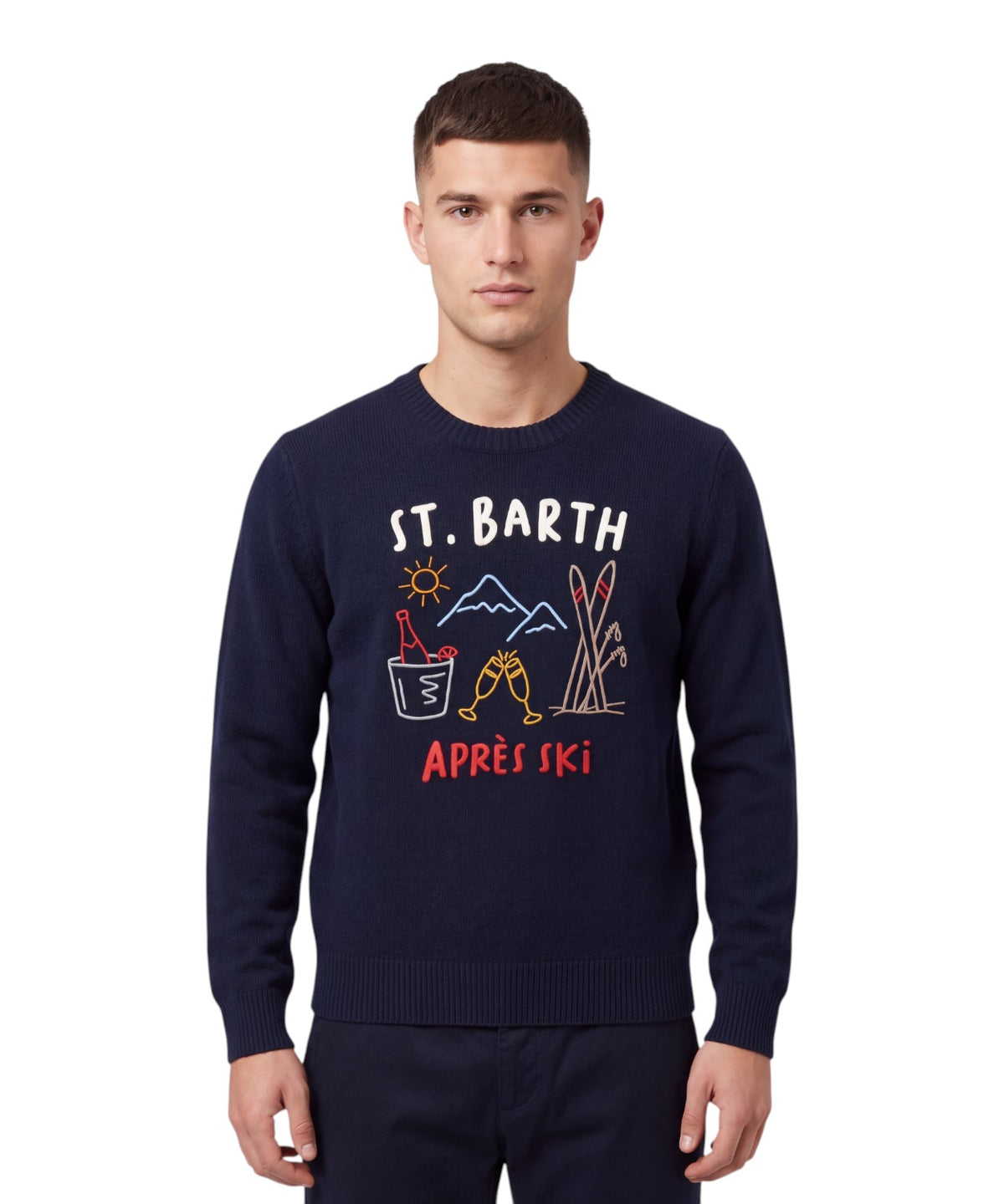 Maglione Uomo Heron in Cashmere - MC2 Saint Barth