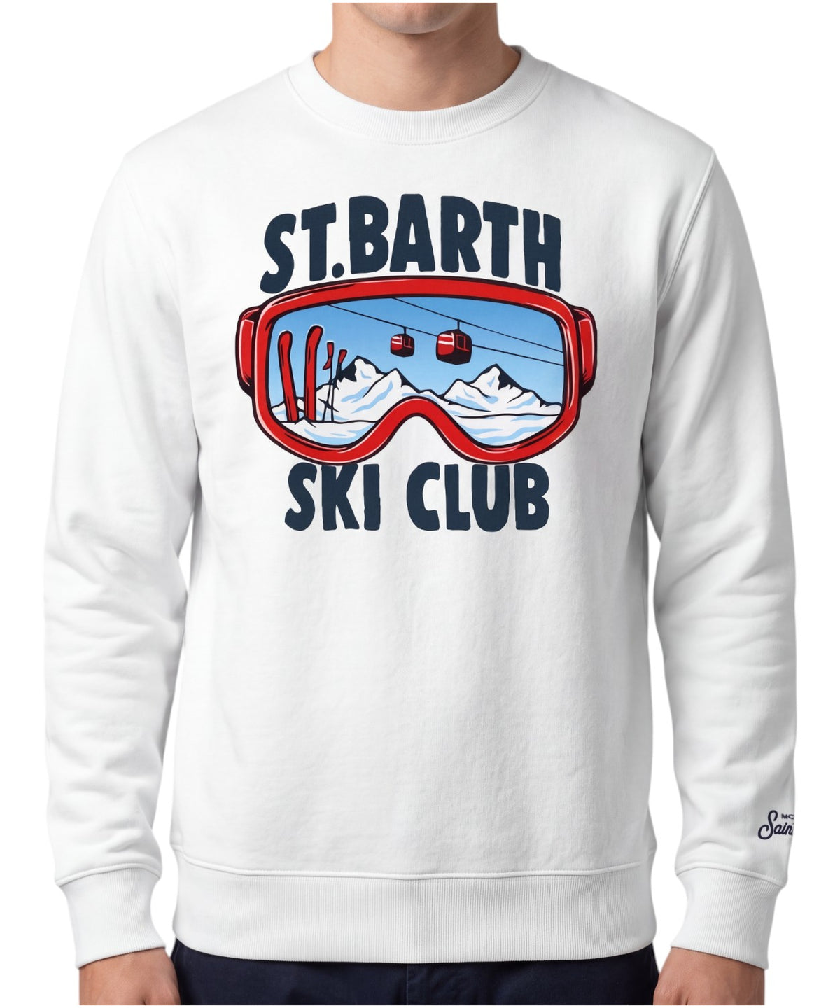 Felpa Soho in Cotone Stampa SKI CLUB Uomo