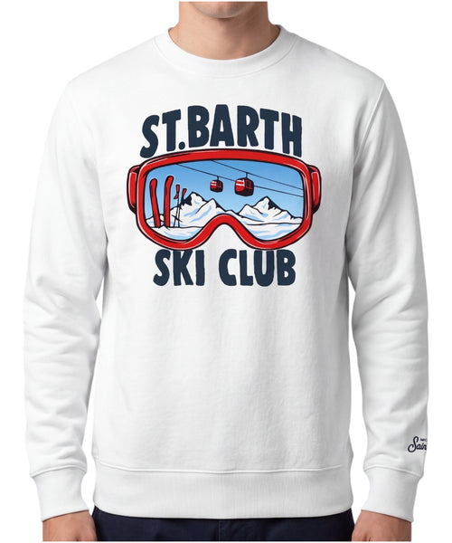 Felpa Soho in Cotone Stampa SKI CLUB Uomo