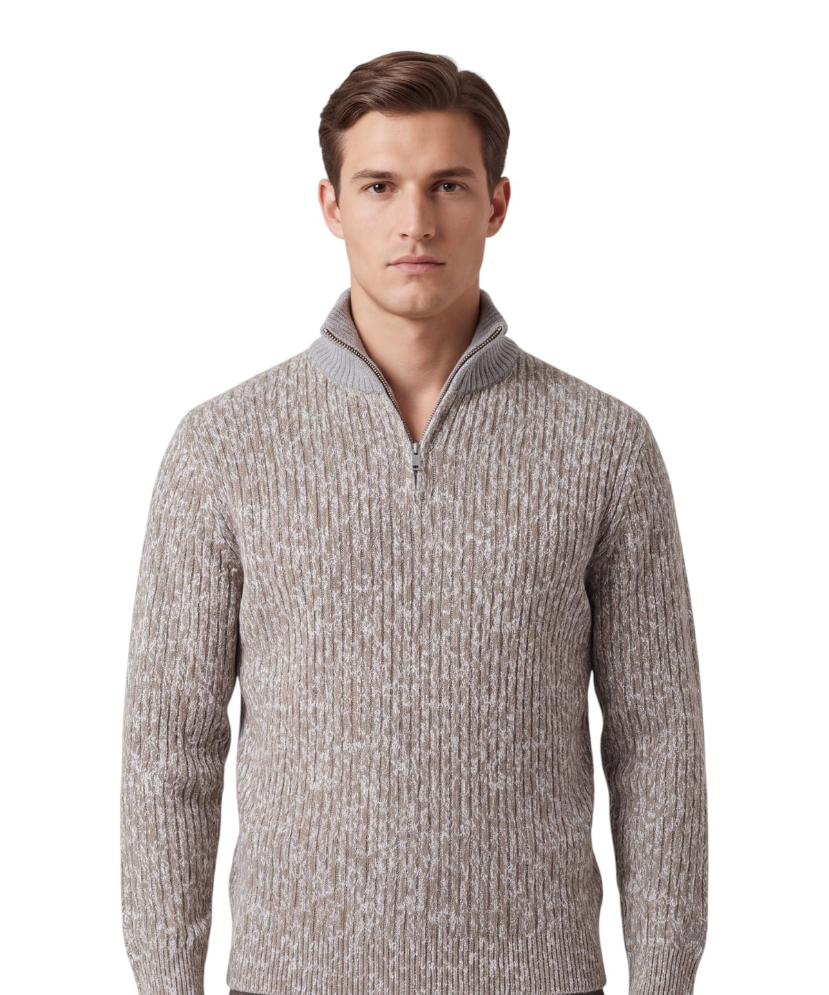 Maglione MC2 Saint Barth Mezza Zip Mélange