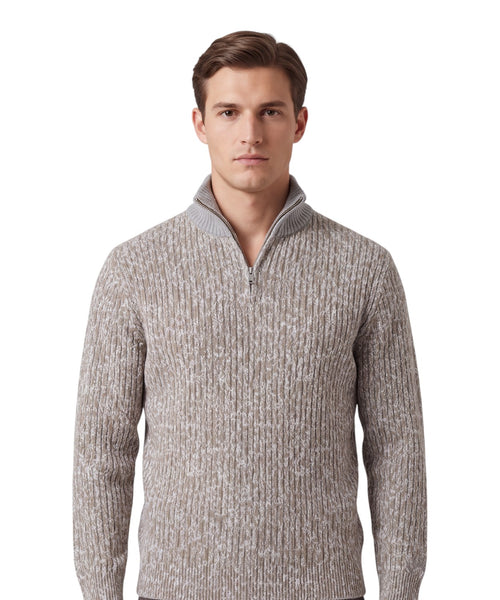 Maglione MC2 Saint Barth Mezza Zip Mélange