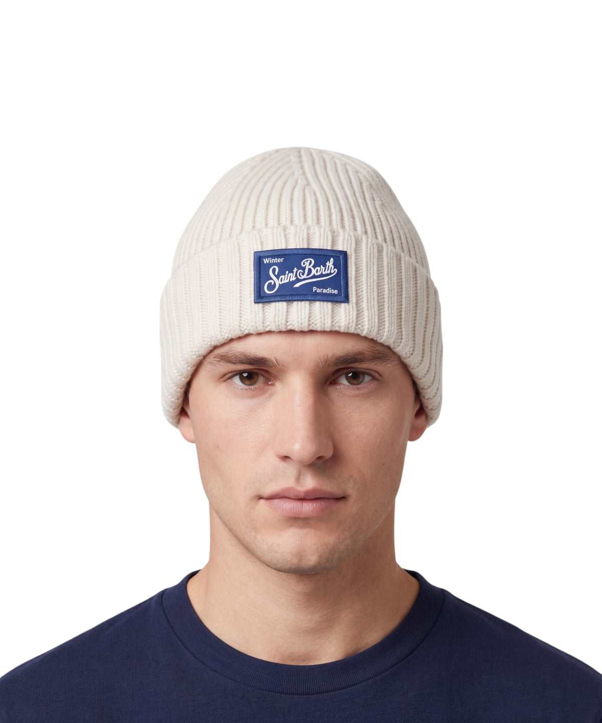 Cappello lana Sheldon MC2 Saint Barth con logo