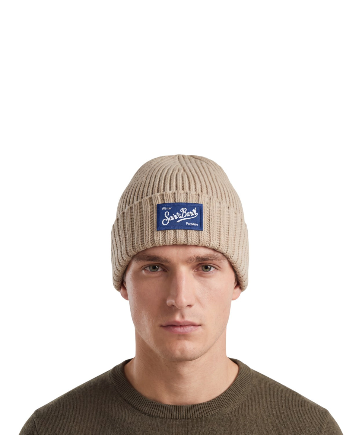 Cappello lana Sheldon MC2 Saint Barth con logo