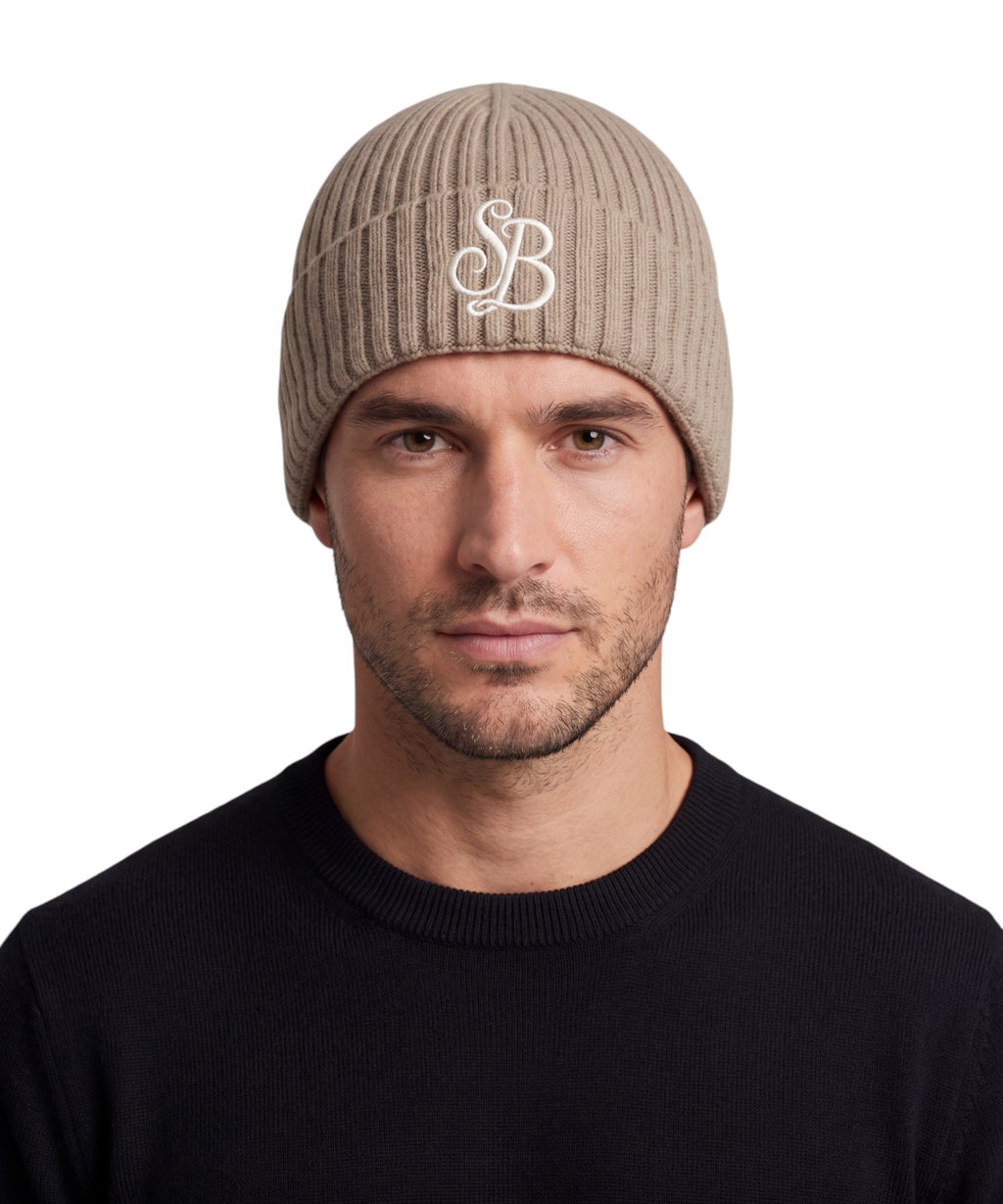 Berretto Cashmere Wengen con Ricamo Logo
