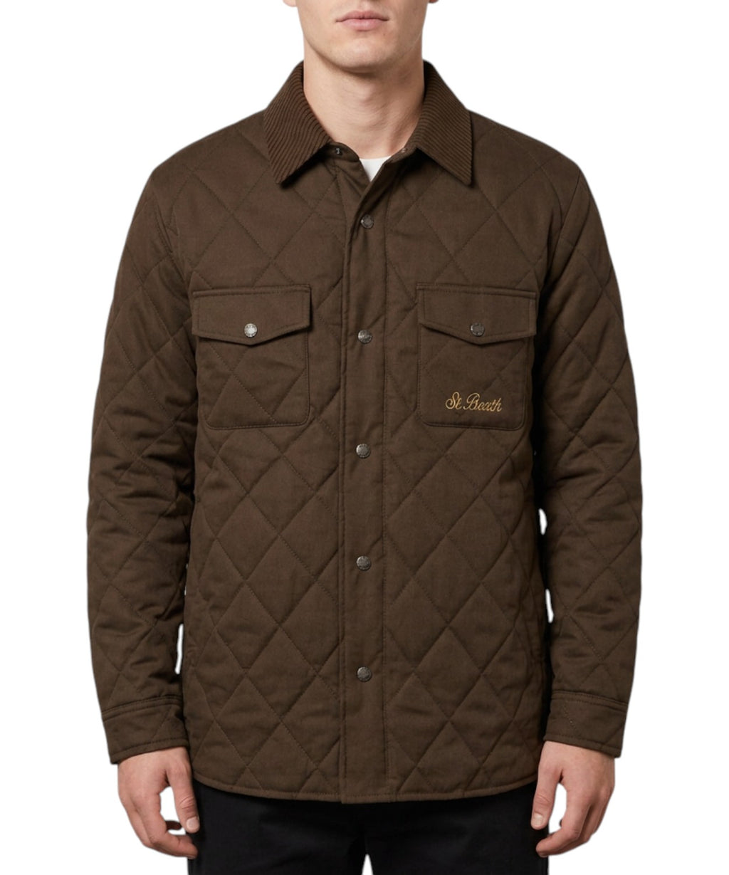 Giacca Uomo MC2 Saint Barth Bexley Trapuntata in Cotone Cerato