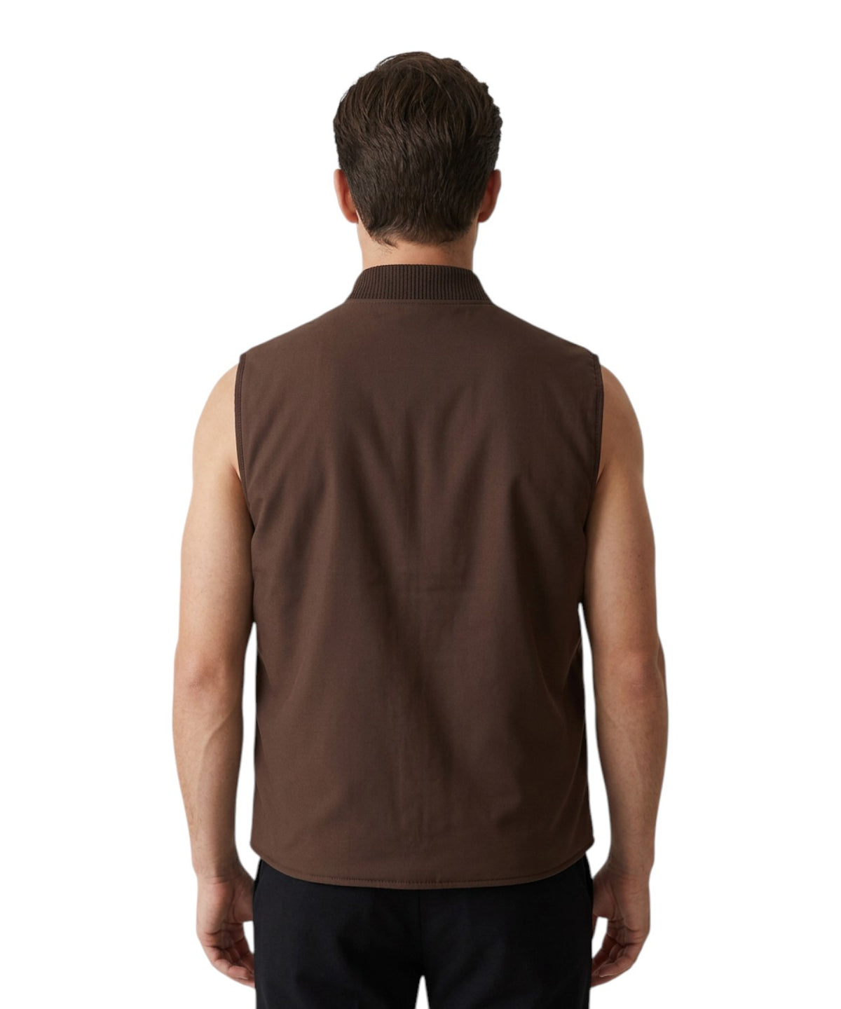 Gilet Spencer Reversibile in Lana Pied de Poule per Uomo