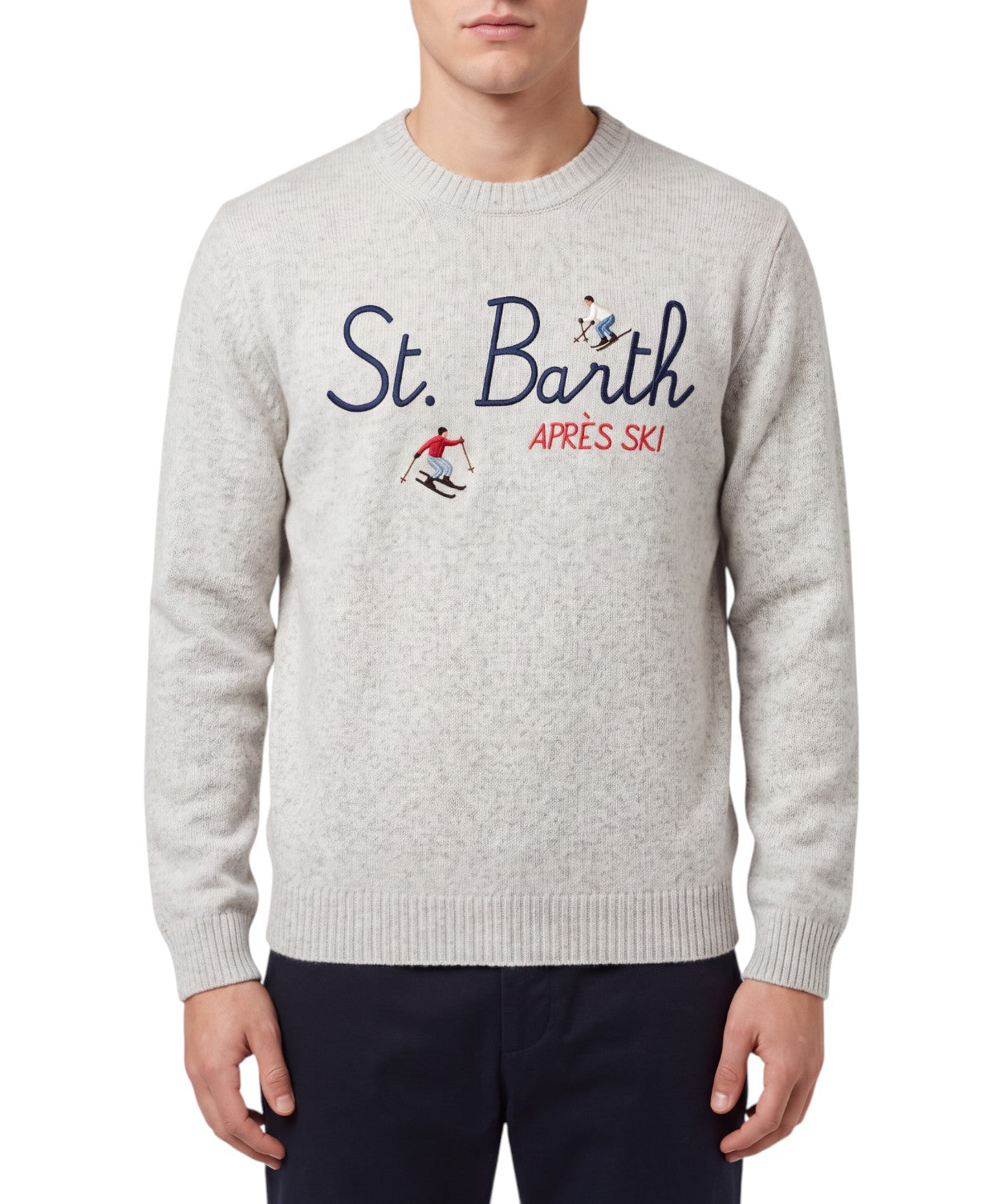Maglione Uomo Heron Cashmere con dettaglio jacquard