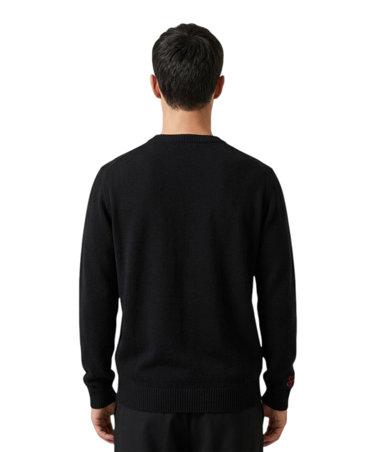 Heron-sweater til mænd i cashmere med Gin Tonic-motiv