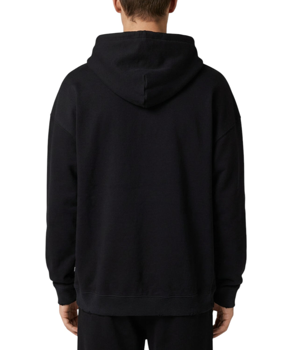 Sudadera Gothic oversize con capucha y estampados gráficos