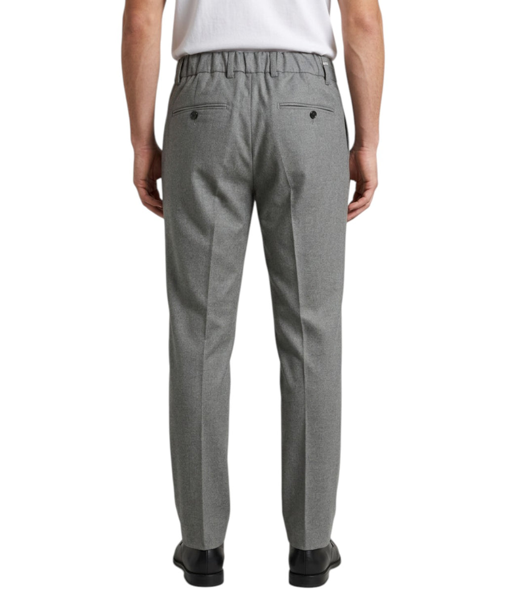 Trousers with Drawstring in Virgin Wool BE ABLE