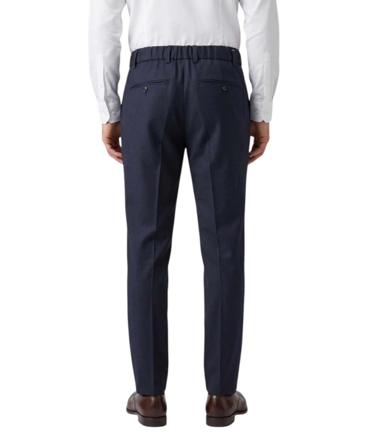 Elegant Wool Drawstring Trousers BE ABLE