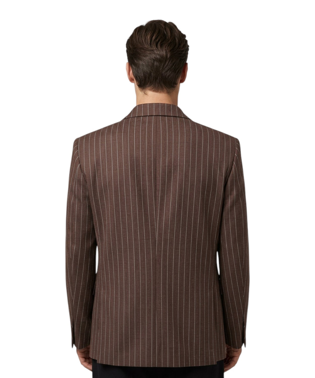 Dvouřadé proužkované sako GCDS Preppy s logem