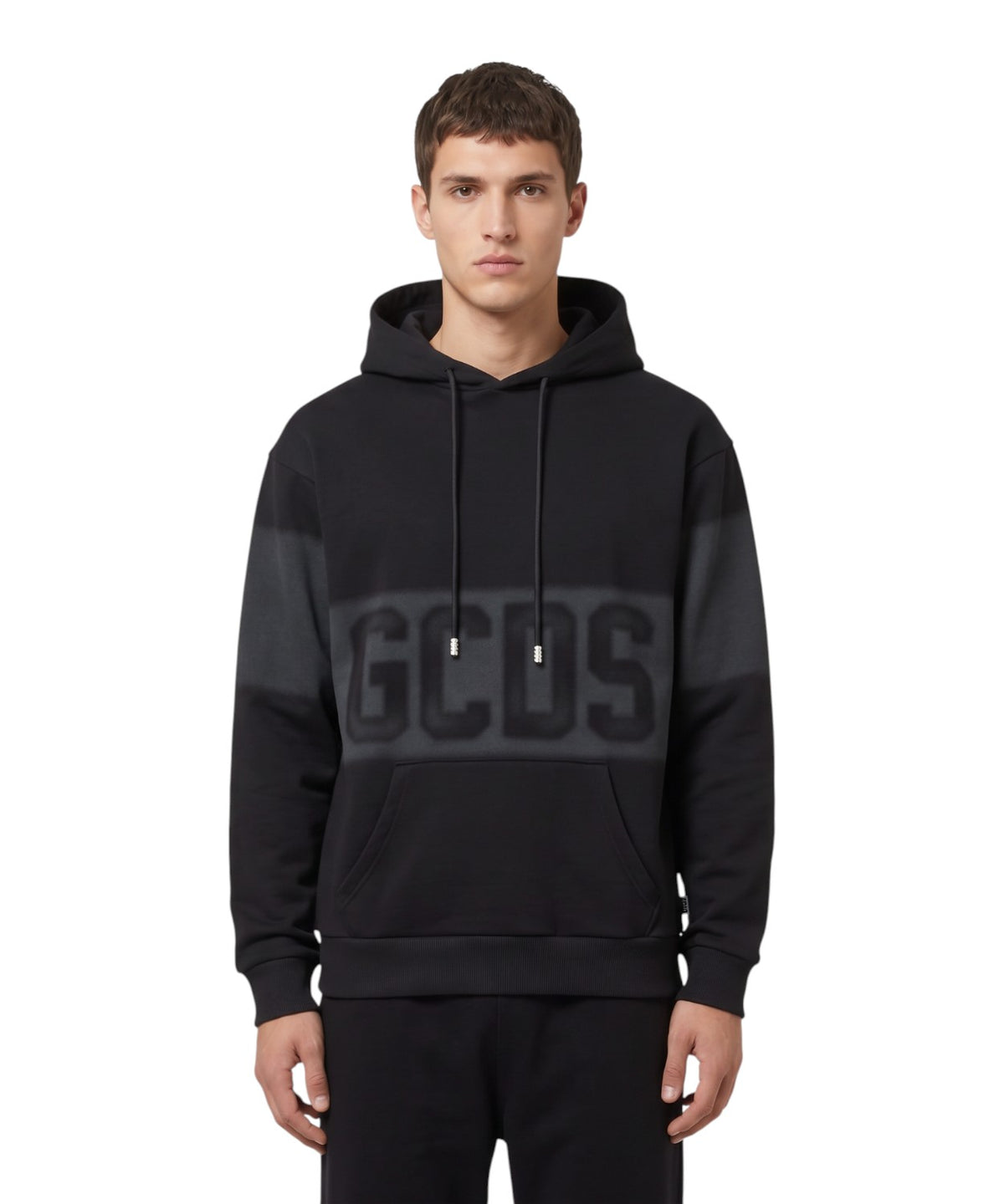 GCDS Kapuzenpullover mit Maxi-Logo in Spray-Optik