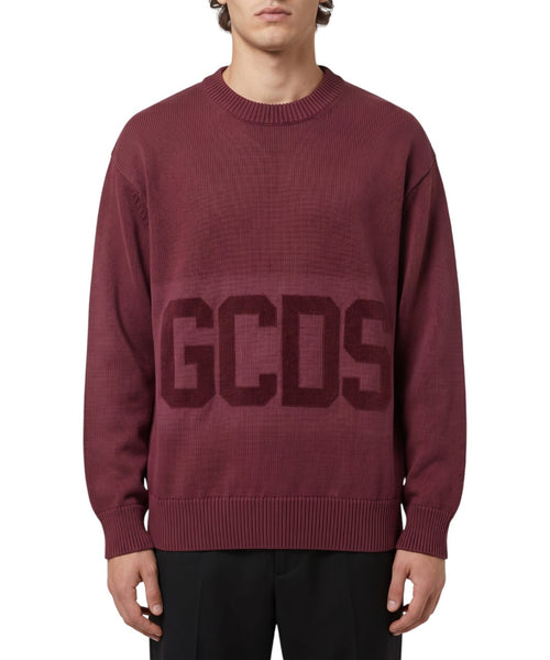Jersey GCDS de cuello redondo con logotipo maxi