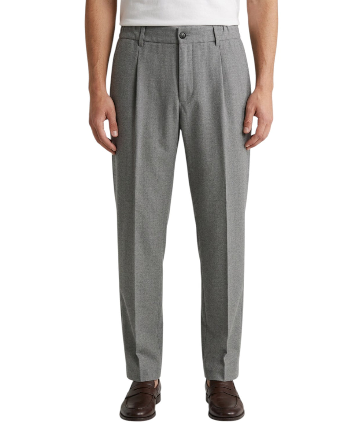 Trousers with Drawstring in Virgin Wool BE ABLE