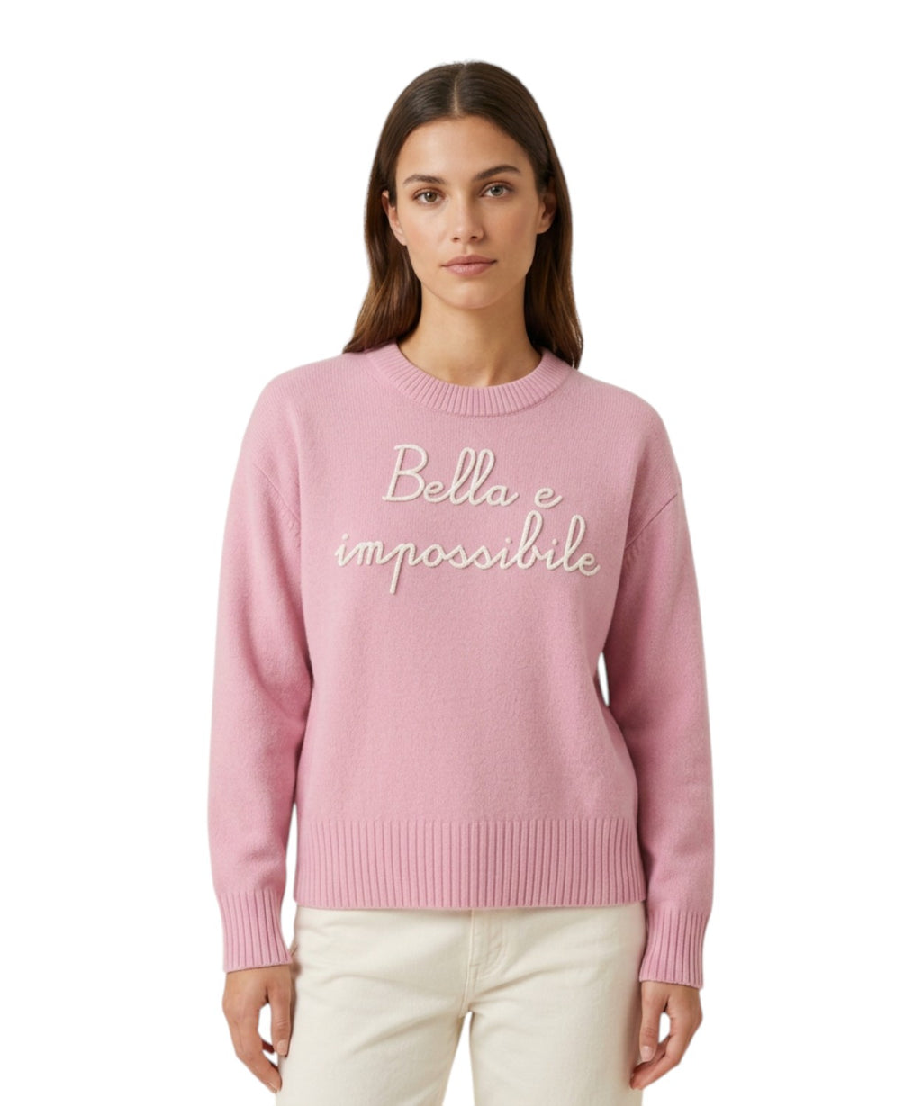 Maglia Girocollo Tessa in Misto Cashmere Bella e Impossibile