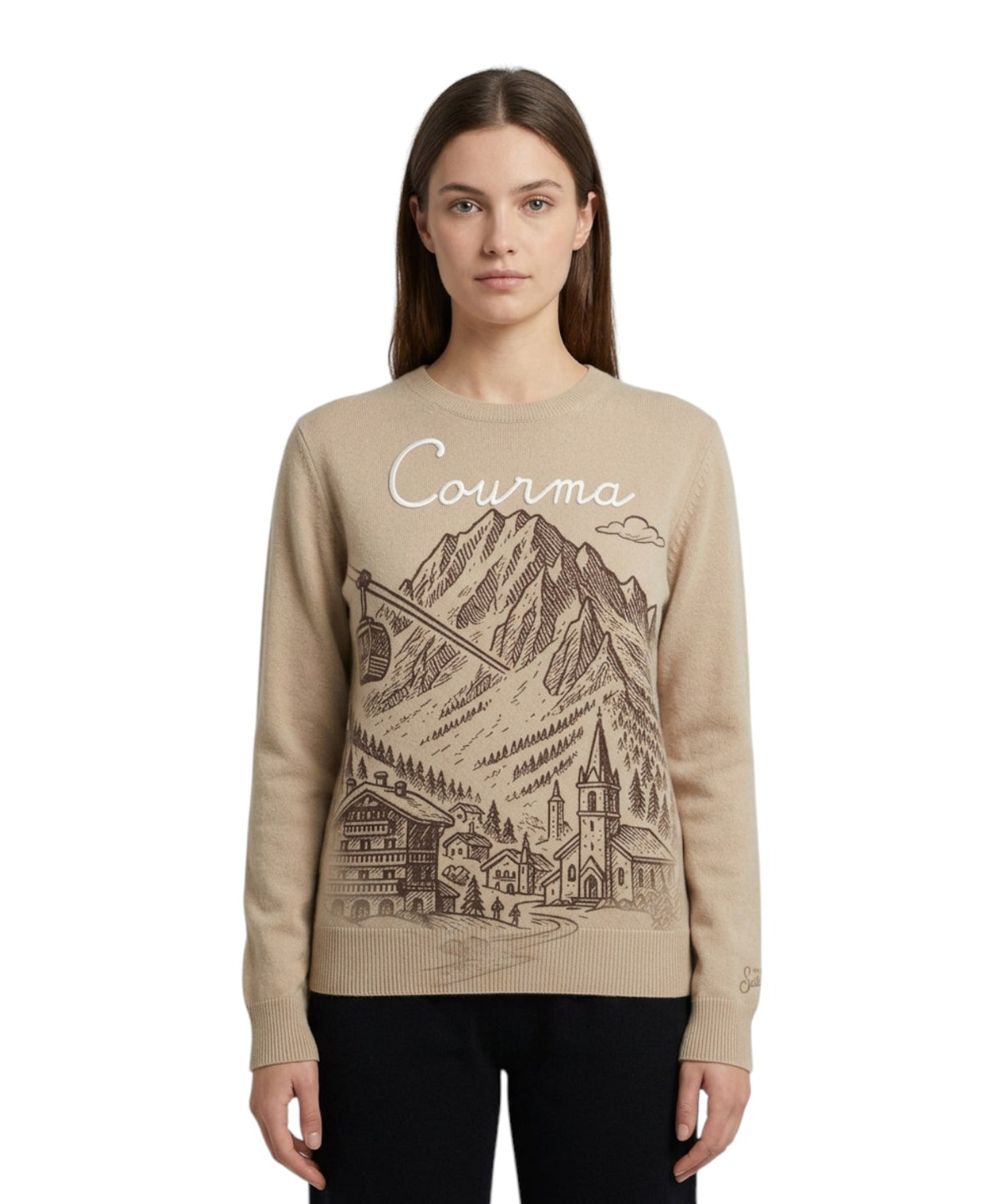 Maglione Donna New Queen con Stampa Courma