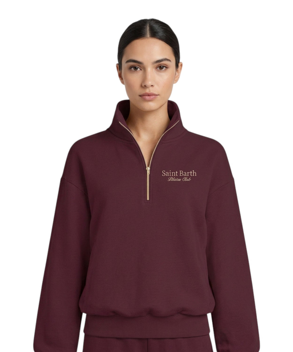 MC2 Saint Barth Pilates Club half-zip sweatshirt