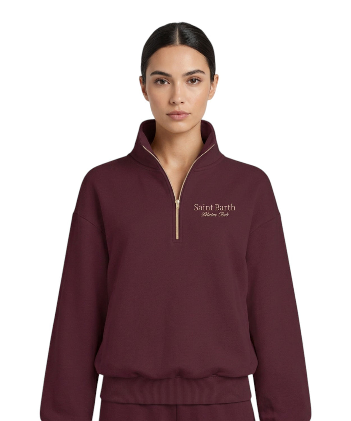 MC2 Saint Barth Pilates Club half-zip sweatshirt