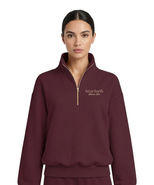 MC2 Saint Barth Pilates Club half-zip sweatshirt