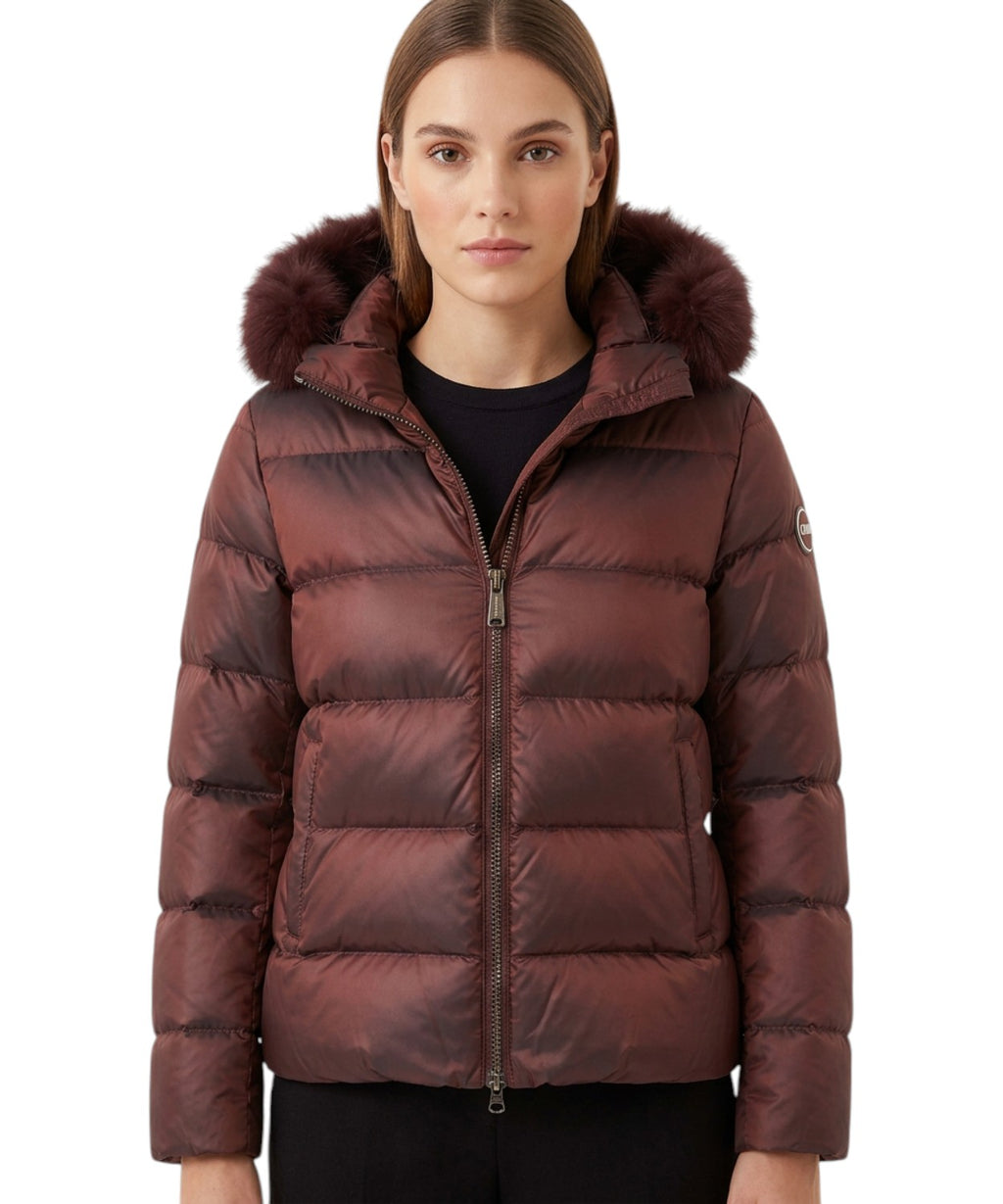 Colmar Originals High-Neck Down Jacket with Faux Fur