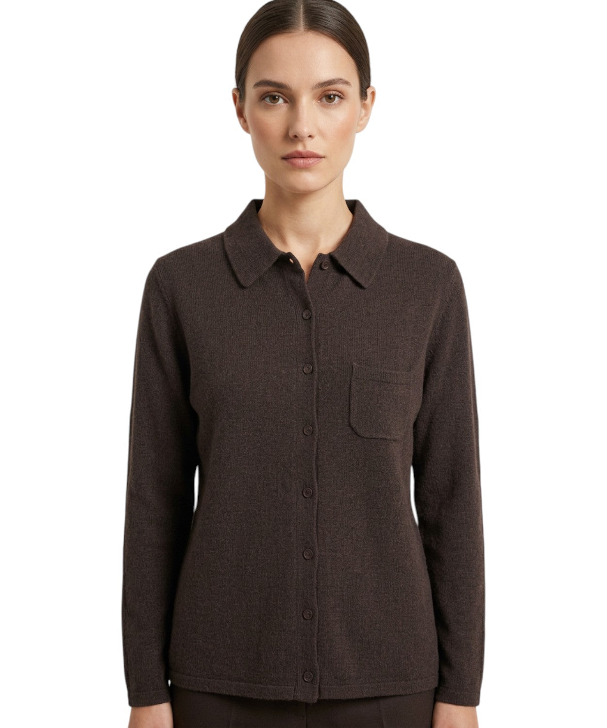 Maglione Albertine in Cachemire Taglio Camicia