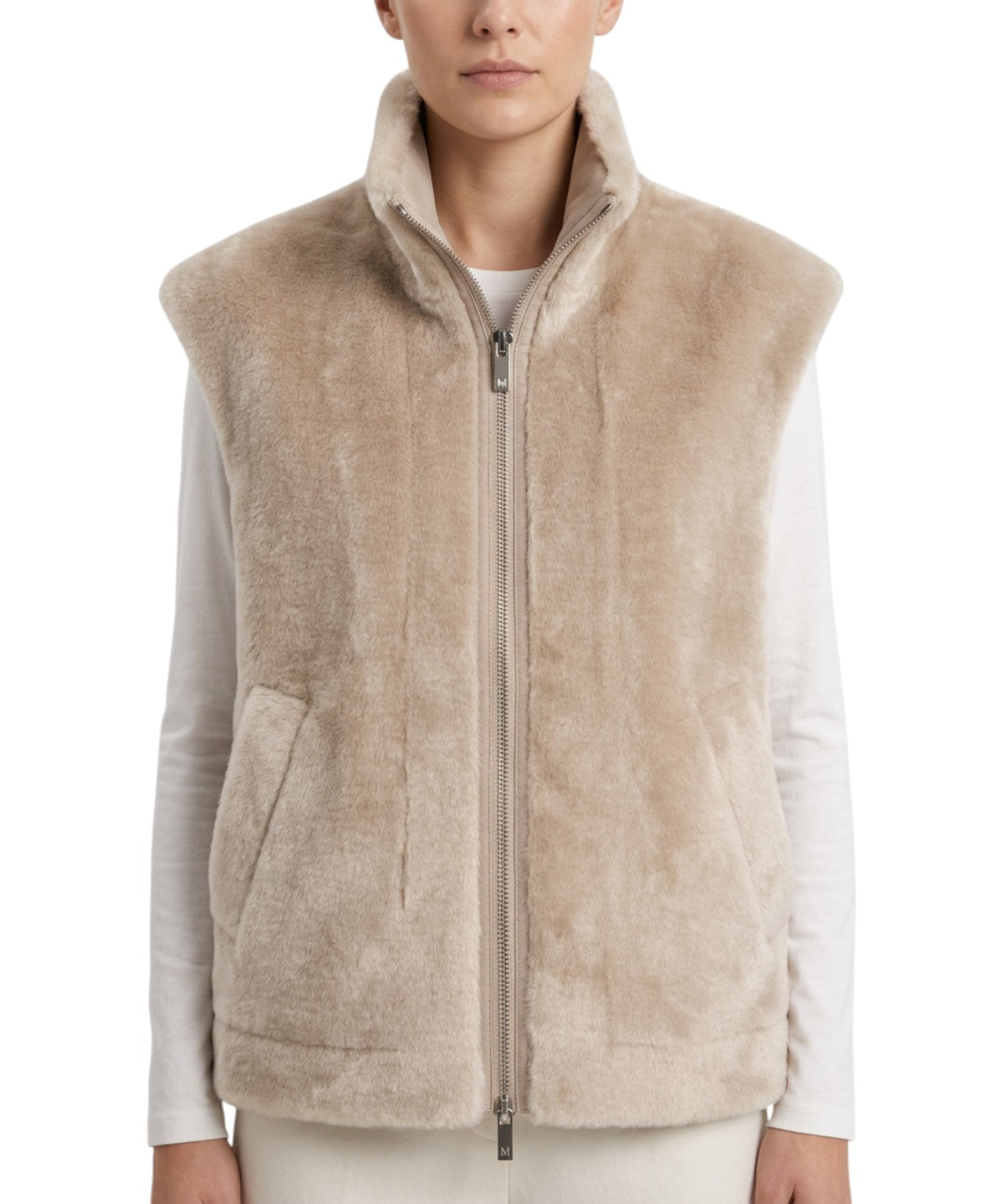 Smanicato Marella Donna in Pelliccia con Zip