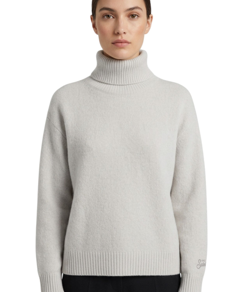 Jersey para mujer MC2 Saint Barth Edna de lana con cuello alto