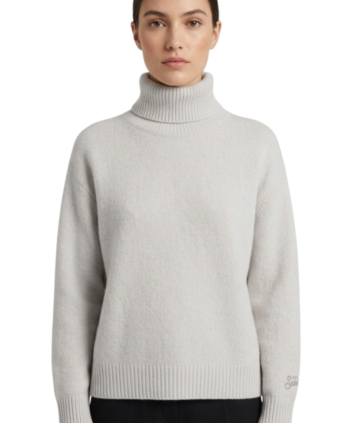 Jersey para mujer MC2 Saint Barth Edna de lana con cuello alto