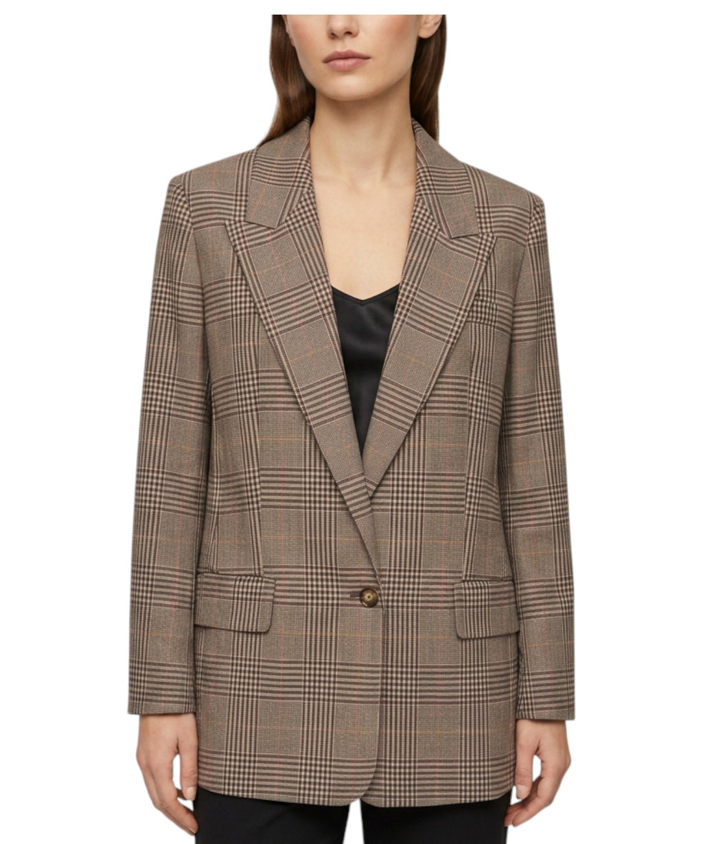 Blazer Marella Ludente a Quadri Monopetto