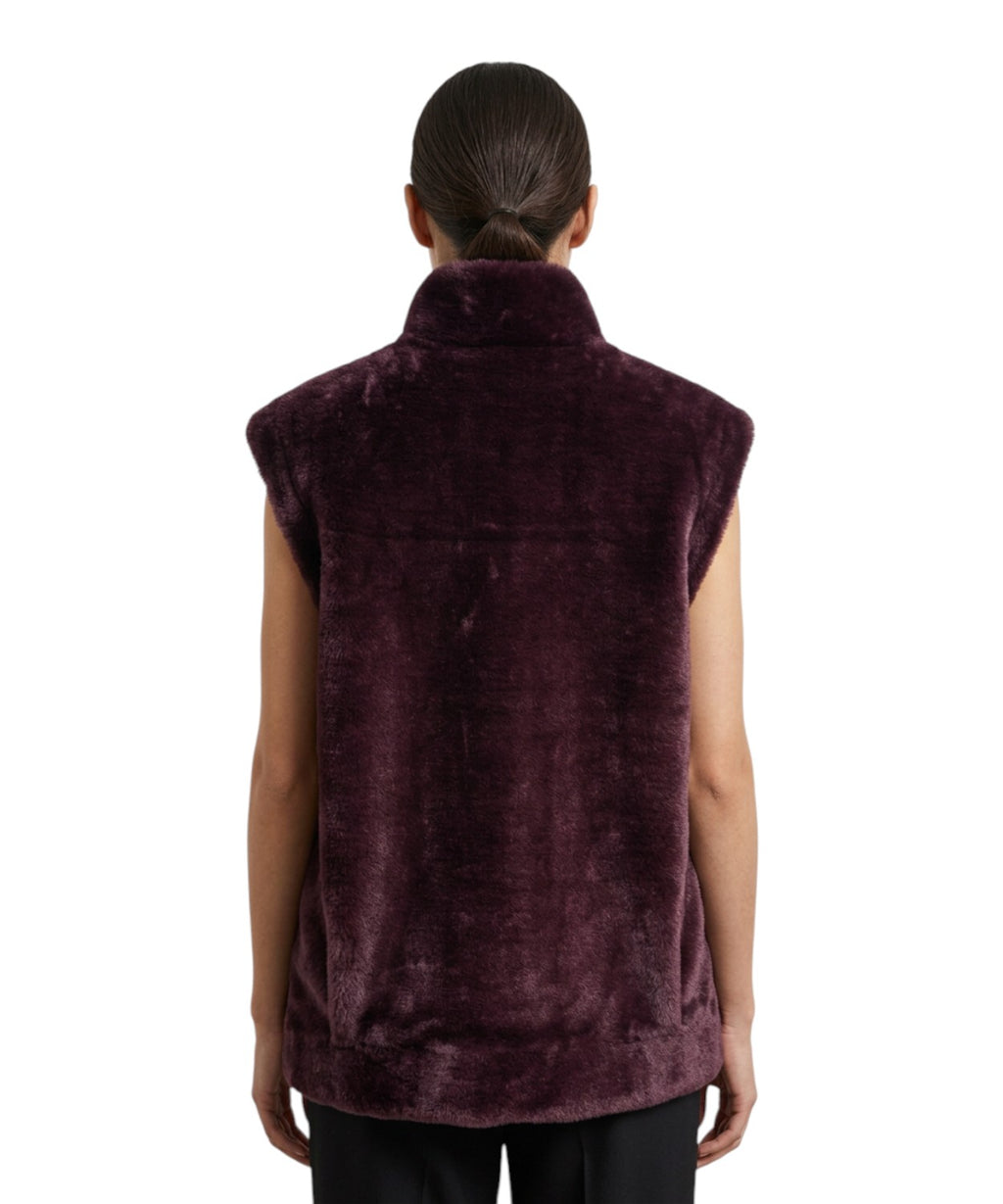 Smanicato Marella Donna in Pelliccia con Zip Elegante