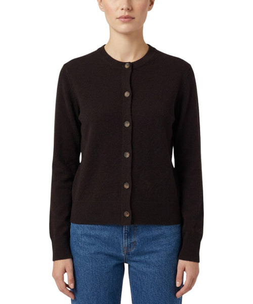 Cardigan SIERRA in Cashmere Tinta Unita con Bottoni