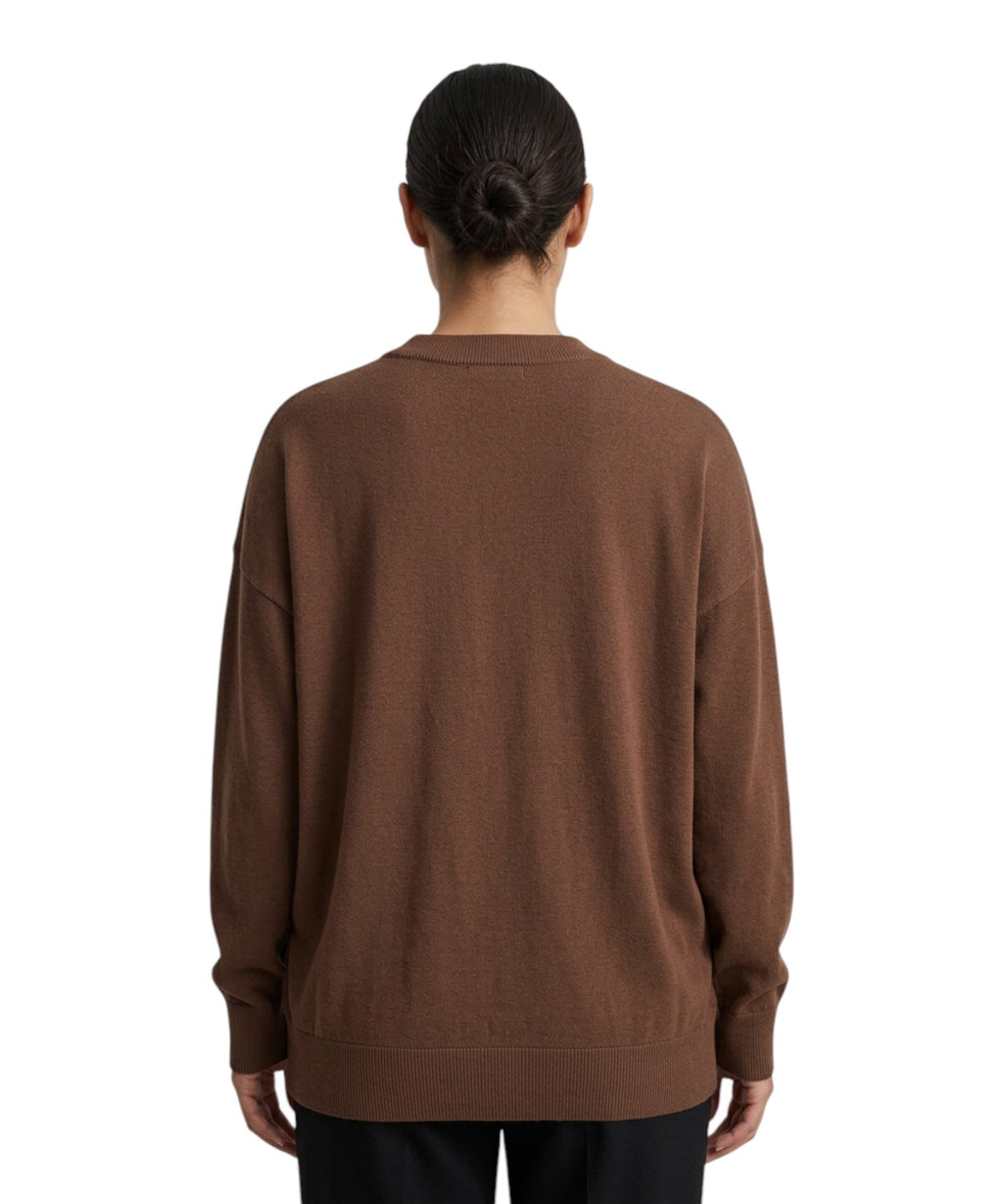 Maglione Marella Baffo in Filo di Cotone per Donna
