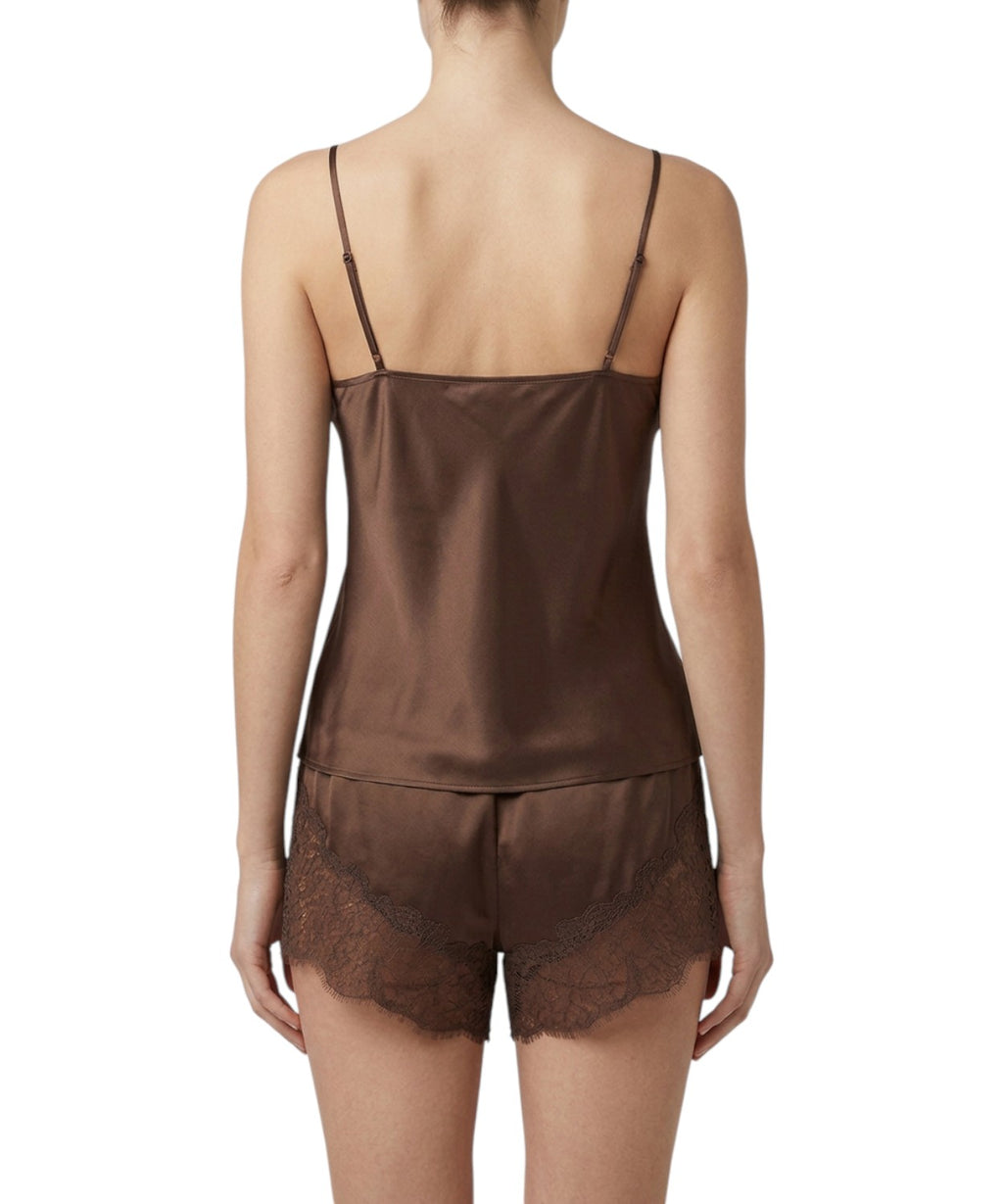 Pigiama Donna Satin con Pizzo Elegante di MC2 Saint Barth