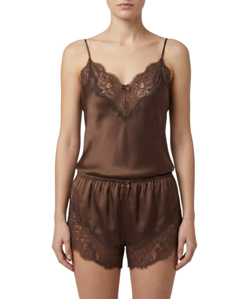 Pigiama Donna Satin con Pizzo Elegante di MC2 Saint Barth