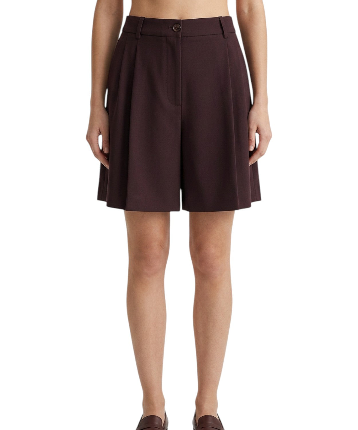 Shorts Pinko Shetana Eleganti con Piega Centrale