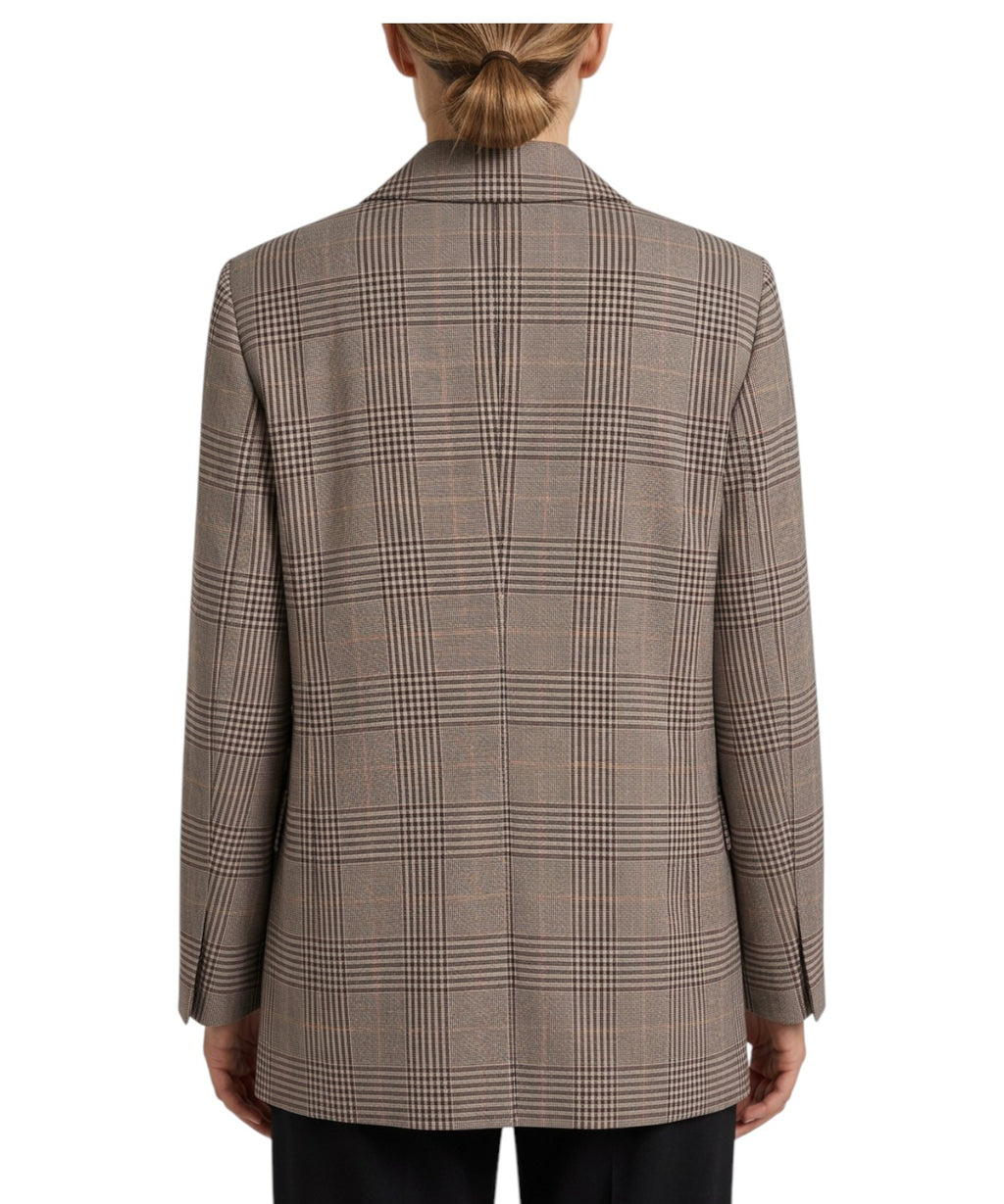 Blazer Marella Ludente a Quadri Monopetto
