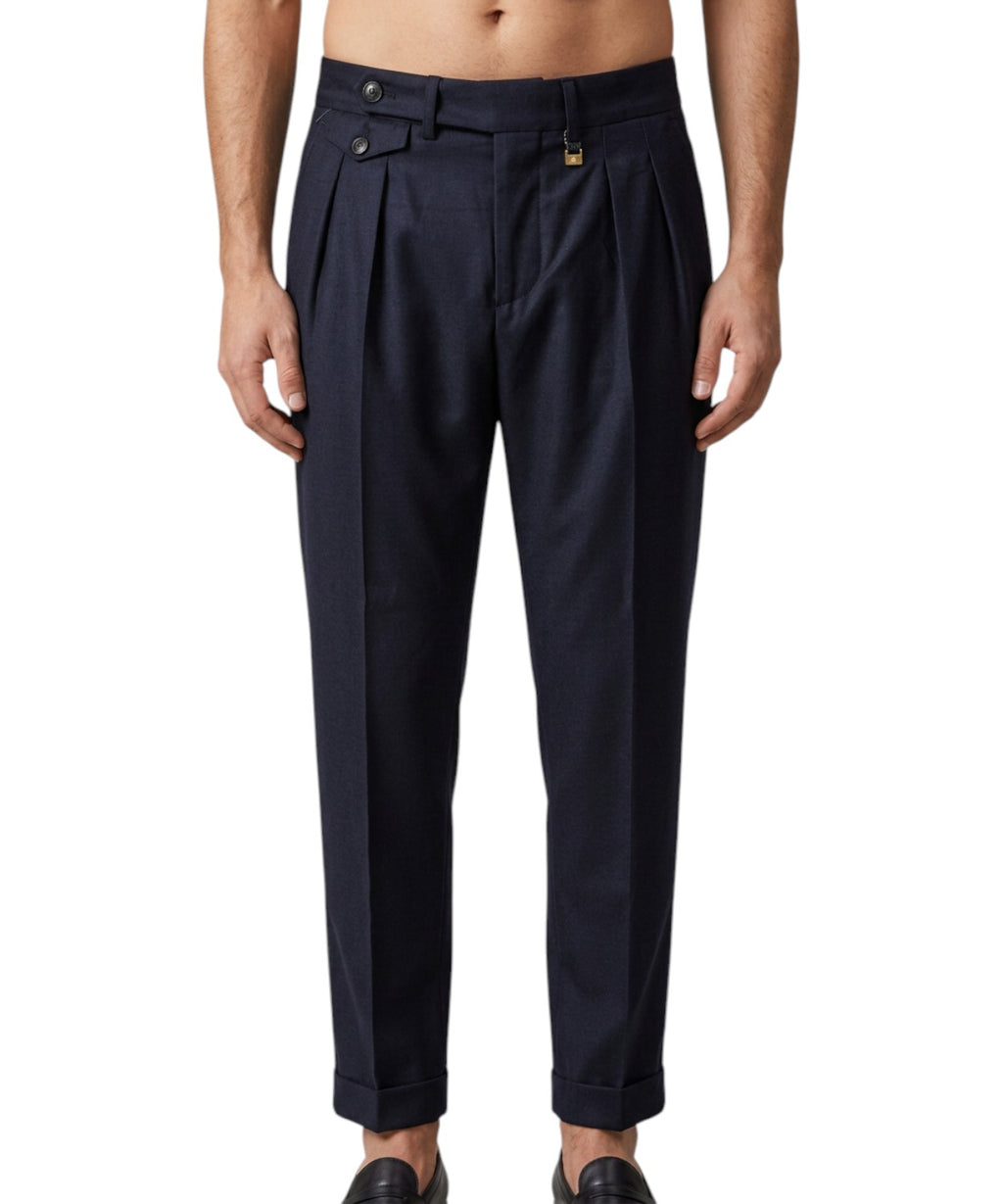 Pantalone Uomo Manuel Ritz Tokyo in Lana Vergine Stretch