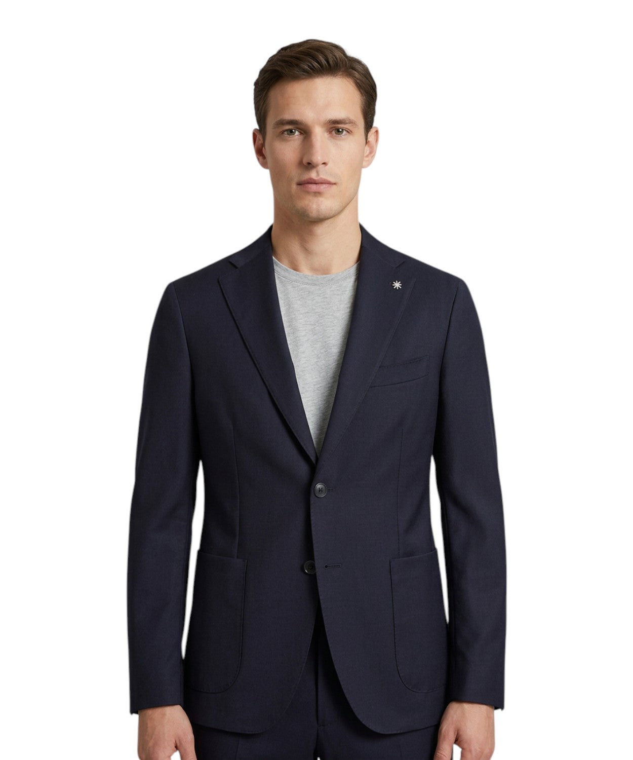 Giacca Uomo Manuel Ritz in Lana Vergine Stretch