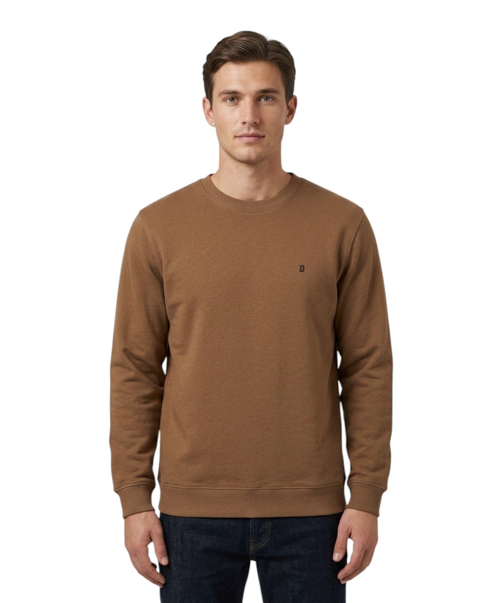 Men's Dondup Regular Fit Sweatshirt with Embroidered Logo
