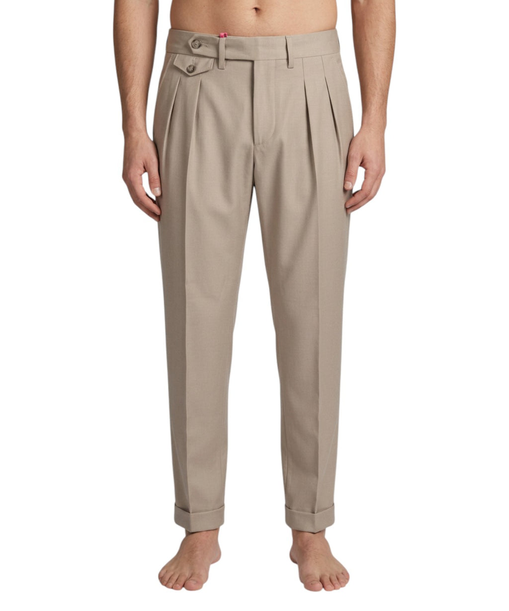Pantalone Uomo Manuel Ritz Tokyo in Lana Vergine Stretch