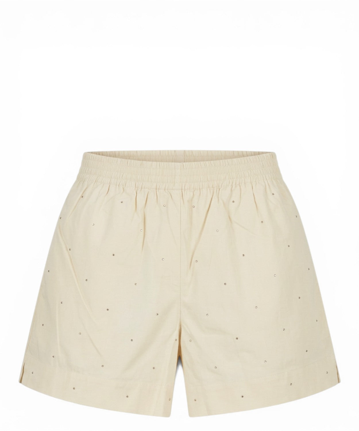 Shorts donna MC2 Saint Barth cotone strass applicati