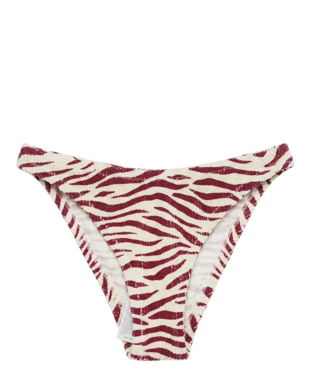 Slip-Bikini Damen Elise Crinkle Zebra