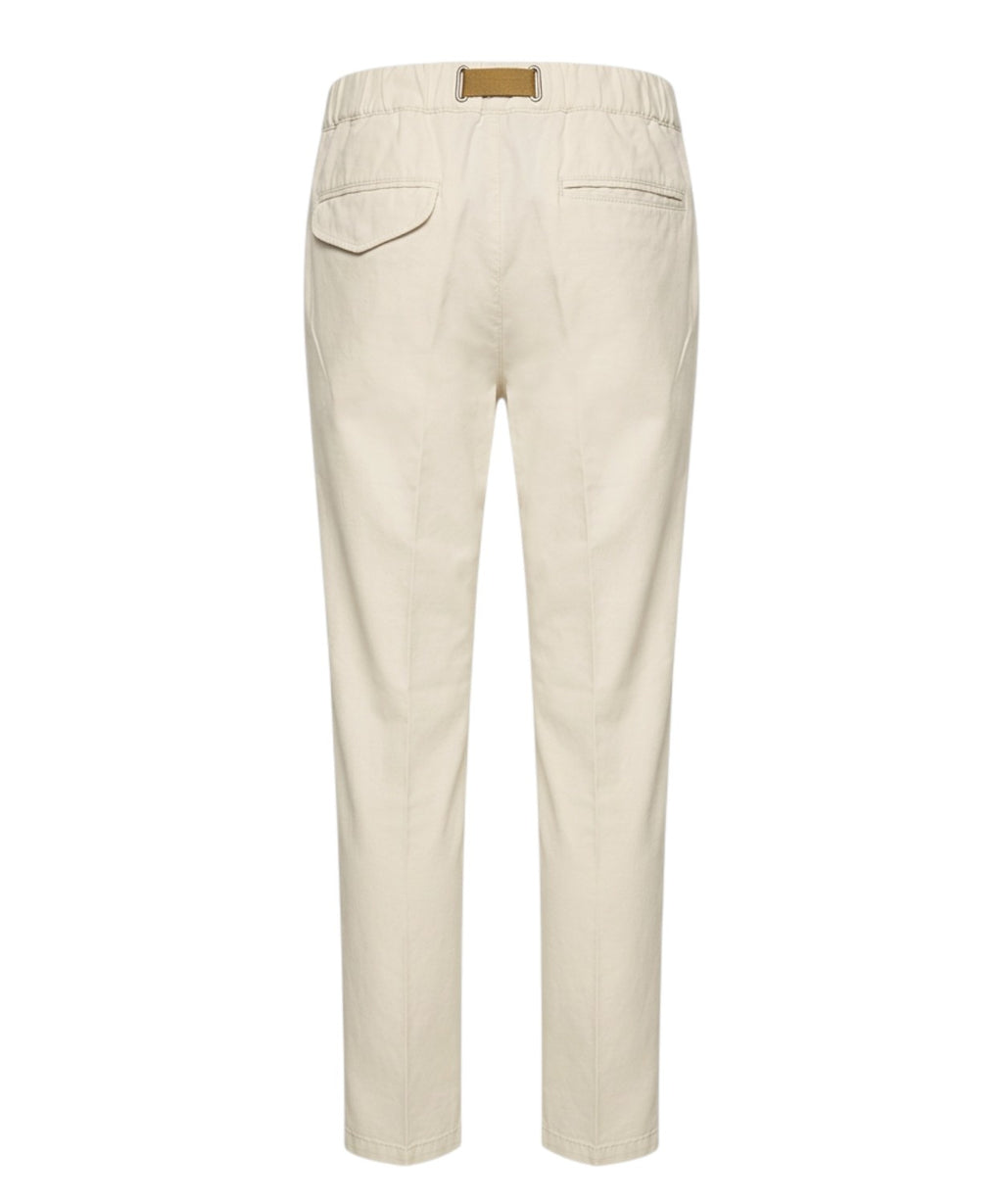 Pantaloni GREG Uomo White Sand con Elastico in Vita