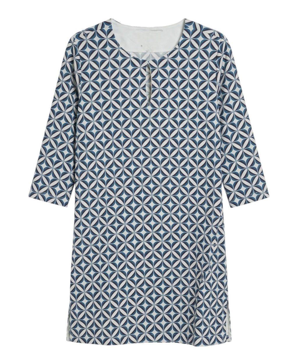 Max Mara Beachwear Dress with Jacquard Pattern